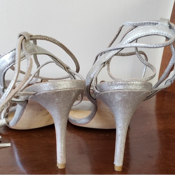 Marc Fisher Bamba Heel Silver Size 6.5 M - Picture 8 of 12